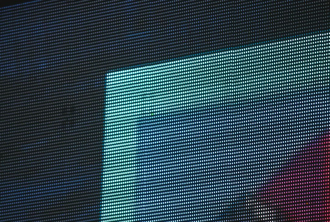 Close up of colorful code on a computer screen
